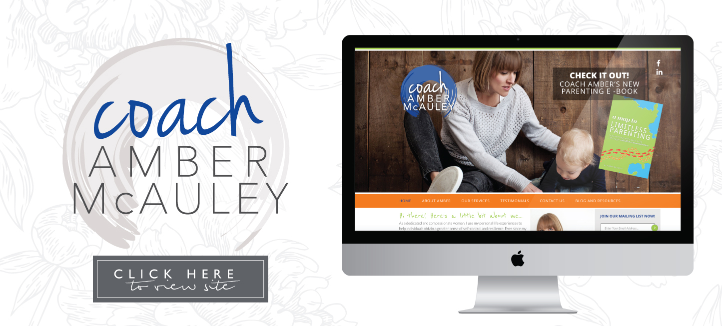 Coach Amber McAuley - branding, graphic design, website design