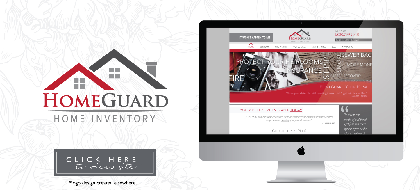 HomeGuard Home Inventory - branding, graphic design, website design